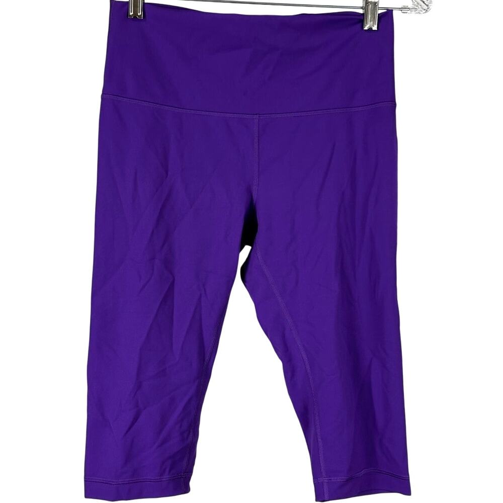 Lululemon Wunder Train High-Rise Crop 15" College Purple Women's Size 10 NEW
